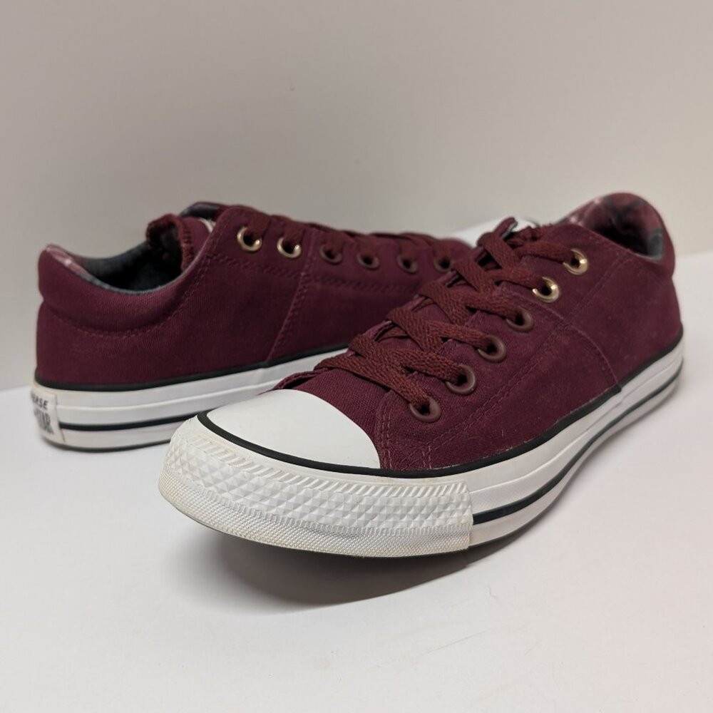 Converse 561739F Women's Madison Ox Low Top Sneaker in Dark Burgundy - Picture 4 of 16